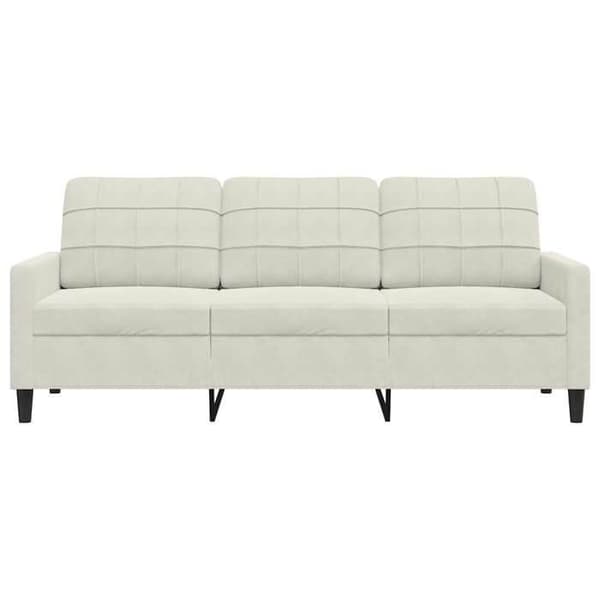 Maison Exclusive - 3-personers sofa Creme 180 cm Velour