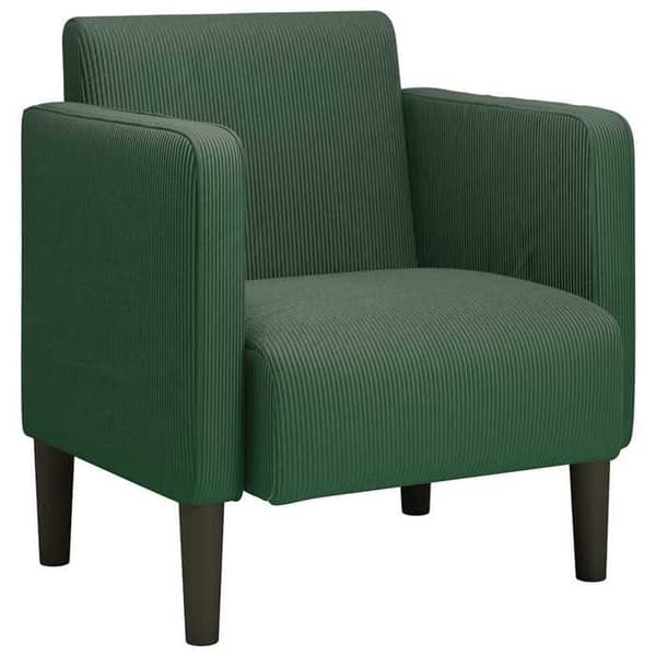 Stol - EKSKLUSIV HUS - Sofa-stol - Mørkegrøn - Fløjl - 54 cm - Armlæn Mörkgrön