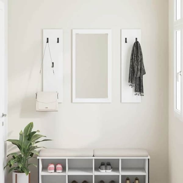 Maison Exclusive - Väggmonterad klädhängare Vit 96 x 1,5 x 90 cm Vit