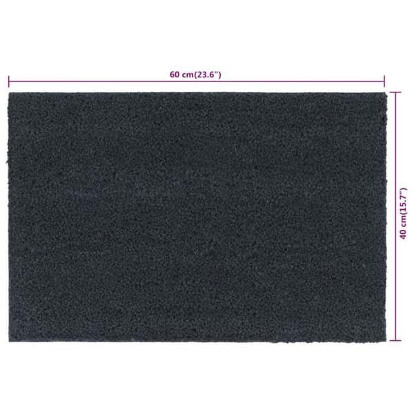 Maison Exclusive - Mørkegrå dørmåtte 40x60 cm tuftet kokosfiber mörkgrå