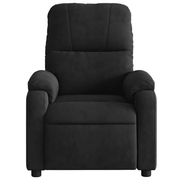 Maison Exclusive - Sort mikrofiber lænestol med vippefunktion