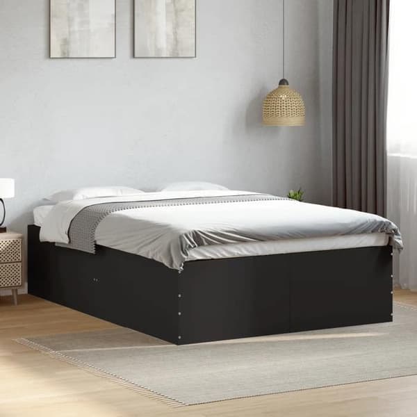 Maison Exclusive - Sengestel uden madras sort 135x190 cm Svart