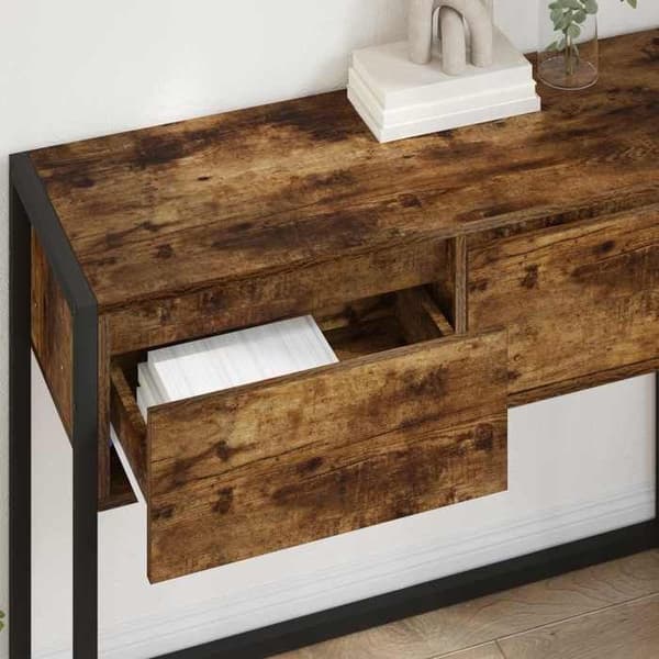Maison Exclusive - Sidebord Røget Eg 100 x 36 x 75 cm Ingeniørtræ