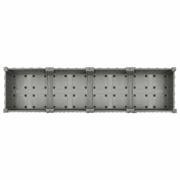 Maison Exclusive - Hög säng 160x40x23 cm Polypropylen Ljusgrått