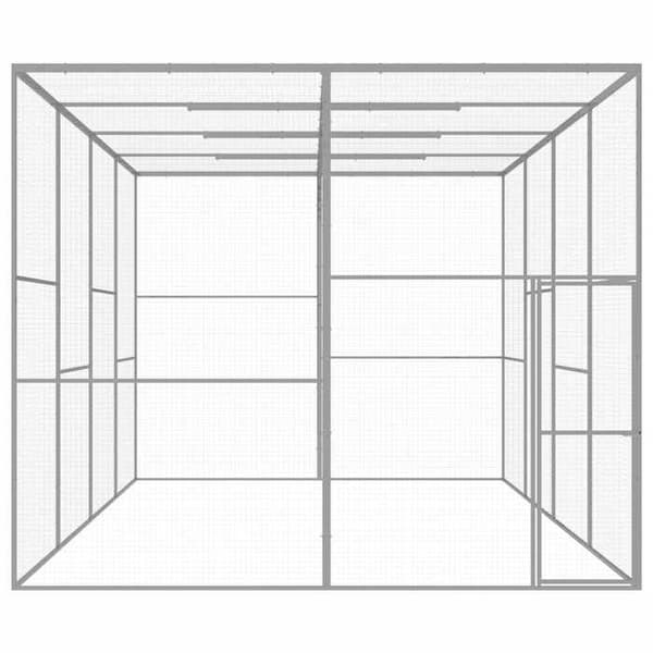Maison Exclusive - Kattbur 6x3x2,5 m Galvaniserat stål