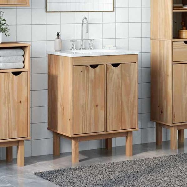Maison Exclusive - Badrumsmöbel OTTA 59x40x80 cm i massivt trä