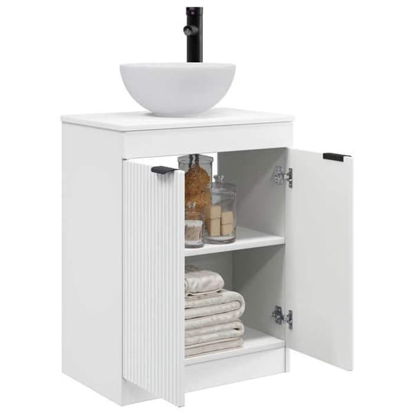Maison Exclusive - Badeværelsesmøbel med hvid vask 54 x 35 x 83 cm
