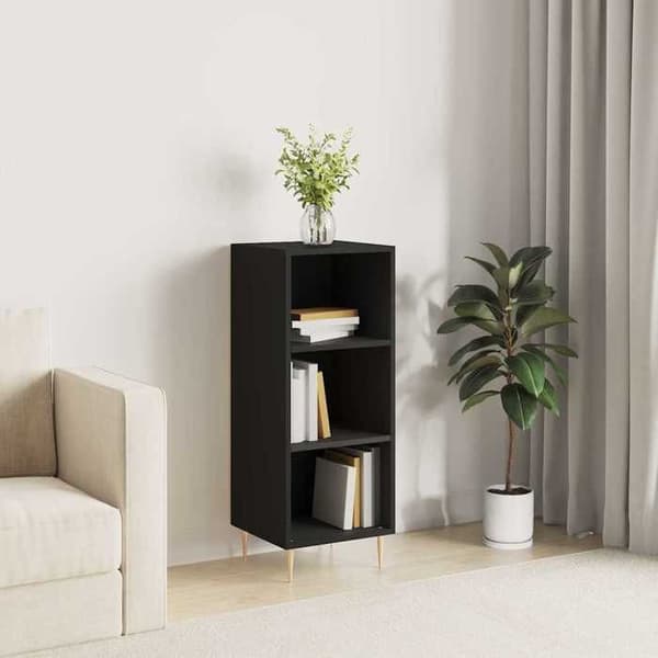 Maison Exclusive - Sort buffet 34,5x32,5x90 cm ingeniørtræ Svart