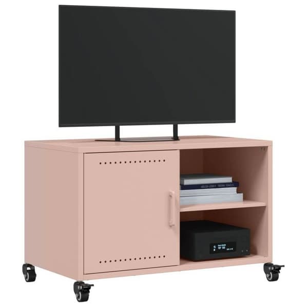 Maison Exclusive - TV-möbel rosa 68x39x43,5 cm stål Ros