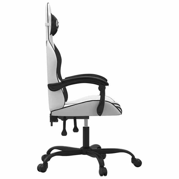 Maison Exclusive - Spelstol Vit och svart Konstläder