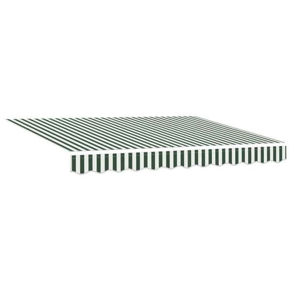 Maison Exclusive - Fällbart tak i grön och vit 300 x 250 cm