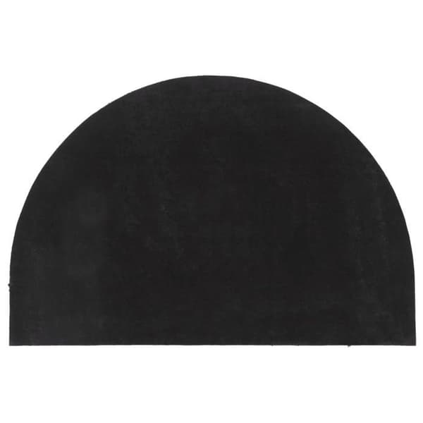 Maison Exclusive - Tummanharmaa puolipyöreä ovimatto 60x90 cm Mörkgrå