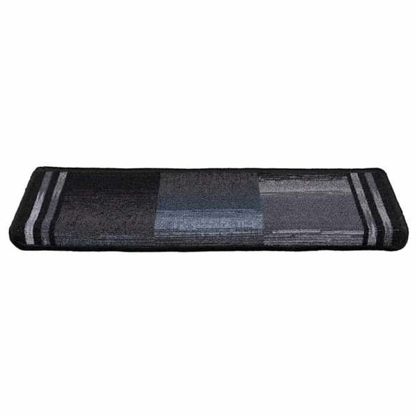 Maison Exclusive - Selvklebende trappetæpper 10 stk 65x21x4 cm Sort og grå svart och grått