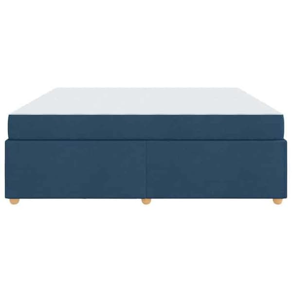 Maison Exclusive - Sängram med madrass Blå 200 x 200 cm tyg Blå