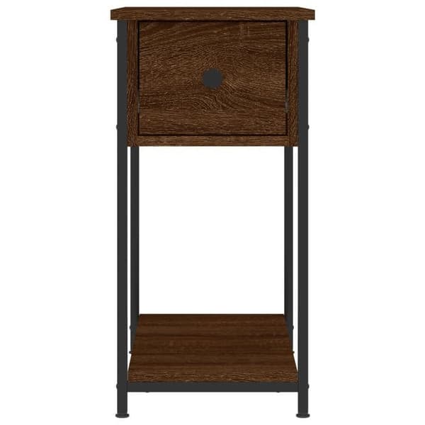 Maison Exclusive - Natborde 2stk egetræ brun 30x60x60cm ingeniørtræ Brun ek