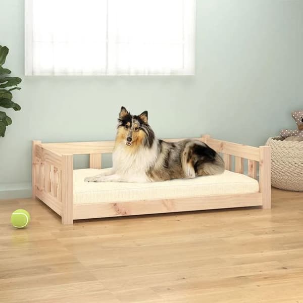 Maison Exclusive - Hundeseng 95,5x65,5x28 cm i solid fyrretræ
