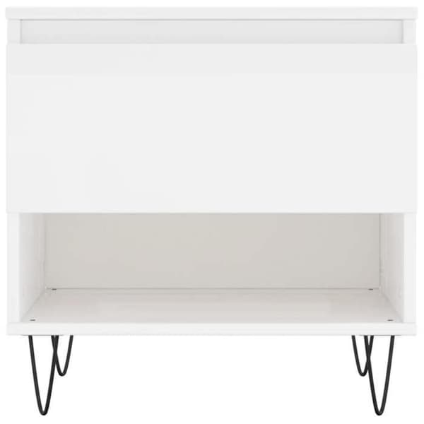 Maison Exclusive - 2 st soffbord vit glansig 50x46x50cm ingenjörsträ