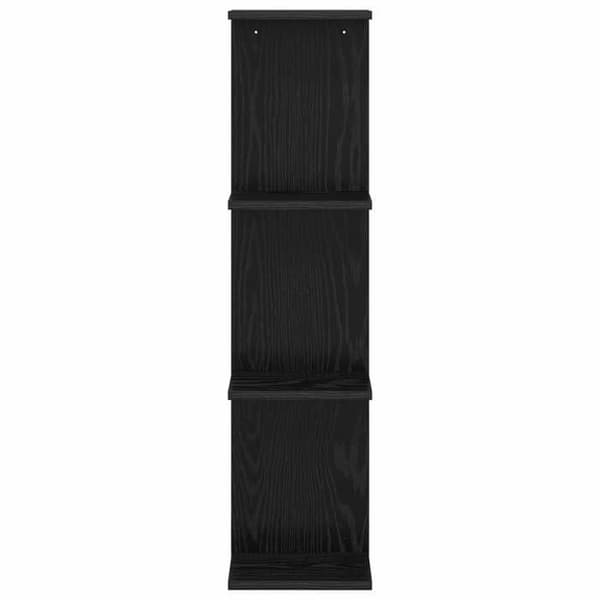 Maison Exclusive - Væghylde 2 stk Sort eg 22 x 15 x 100 cm