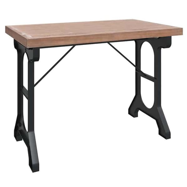 Middagstabel - EXKLUSIV HEM - 110x65x82 cm - Massivt granträ - Järnfötter - Rektangulär