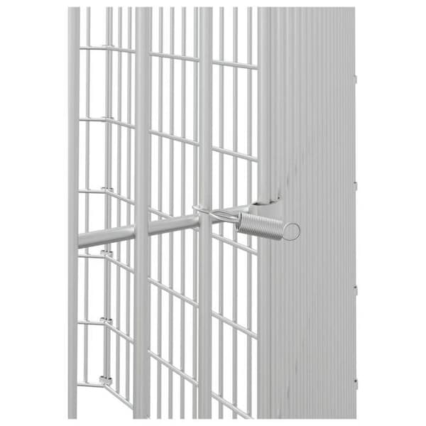Kooien & Hokken - Exklusivt hus - 8 paneler - Galvaniserat järn - Paneler 54x60 cm Silver