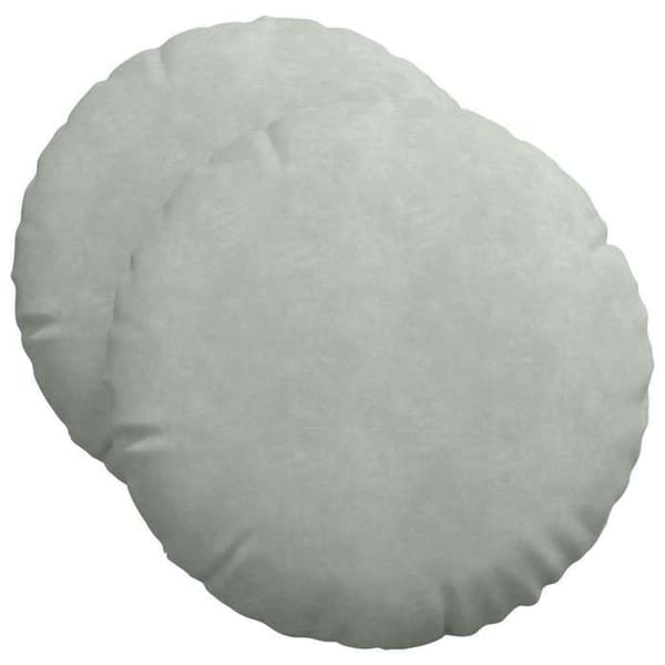 Istuinalusta - EXKLUSIIVINEN KOTI - Pyöreä Ø50 x 19 cm - Vaaleanharmaa sametti - 2 kpl pakkaus - Polyesteritäyte Ljusgrått