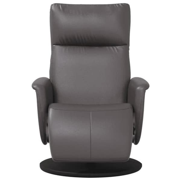 Maison Exclusive - Recliner med fotstöd i grått konstläder Grå