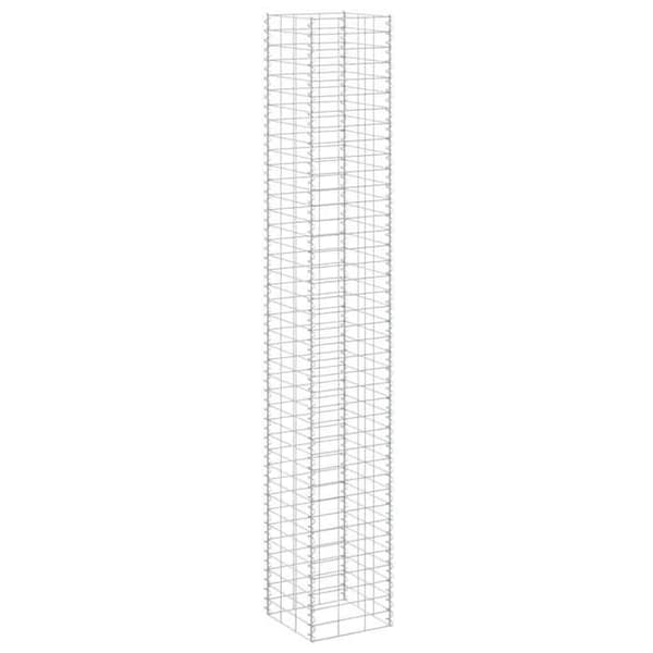 Maison Exclusive - Högsängar i gabion 3 st 30x30x200 cm Järn silver-
