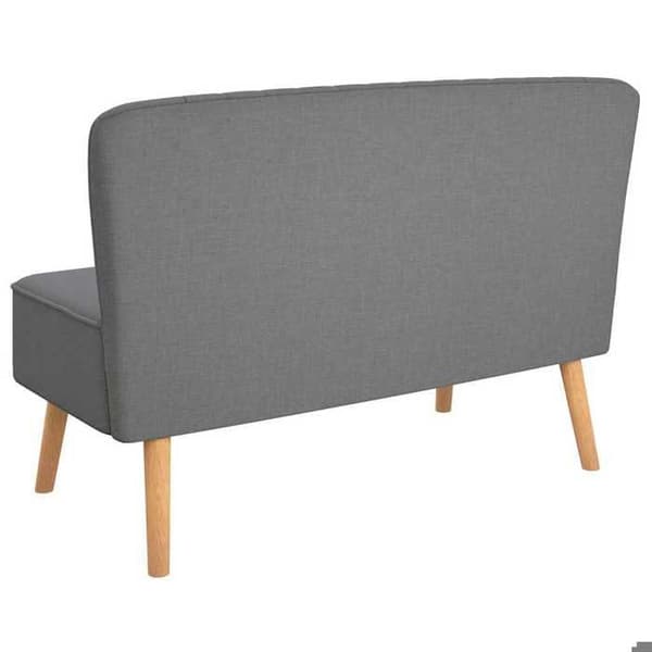 Maison Exclusive - Soffa 117 x 55,5 x 77 cm Ljusgrått tyg ljusgrått