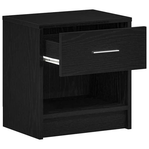 Maison Exclusive - Yöpöydät 2 kpl laatikolla Musta 39x28x41 cm