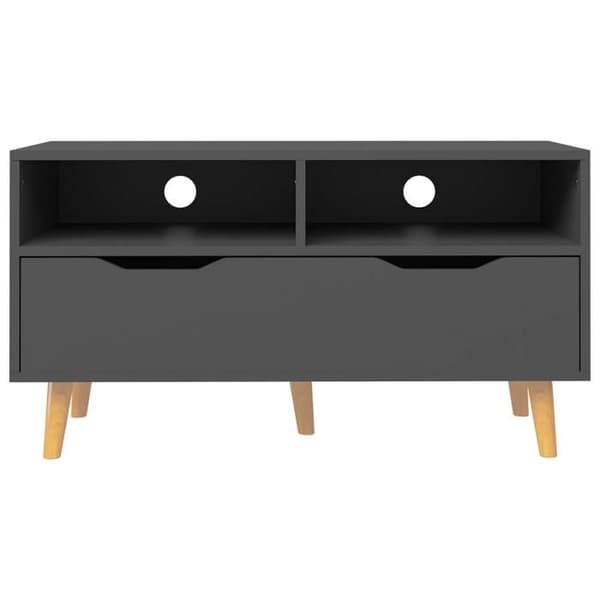 Maison Exclusive - TV-møbel grå 90x40x48,5 cm ingeniørtræ