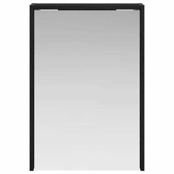 Maison Exclusive - Badeværelsesspejlskab i sort eg 43 x 16 x 62,5 cm