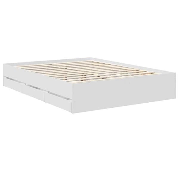 Sängram - MAISON EXCLUSIVE - Maison Exclusive - 150x200 cm - Vit - Förvaringslåda Vit