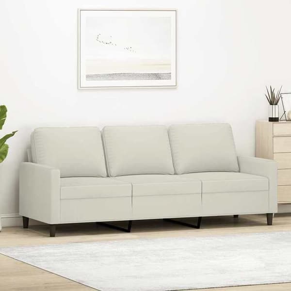 Maison Exclusive - 3-personers sofa Creme 180 cm Velour