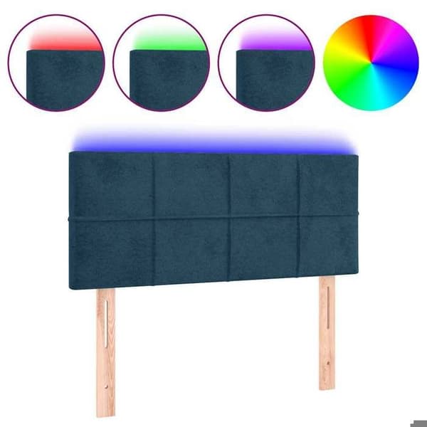 Maison Exclusive - Tummansininen LED-pääty 90x5x78/88 cm Sametti Mörkblå