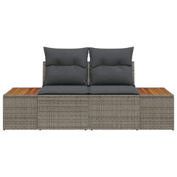 Maison Exclusive - Harmaa puutarhatuoli 184 x 62 x 85cm polyrottinkia