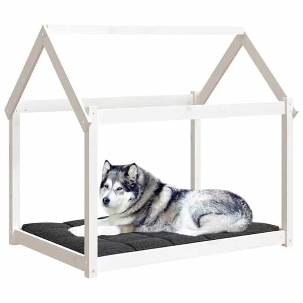 Maison Exclusive - Hundeseng Hvid 111x80x100 cm Solid fyrretræ