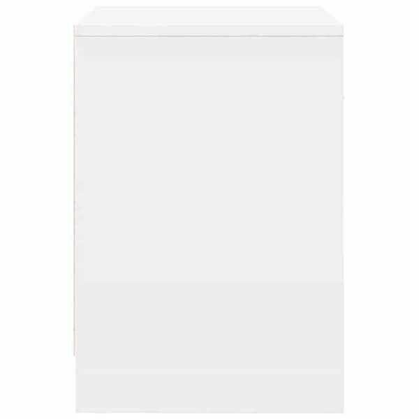 Maison Exclusive - Sängbord med låda vit 40x34x50 cm