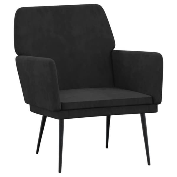 Maison Exclusive - Musta nojatuoli 62x79x79 cm sametti