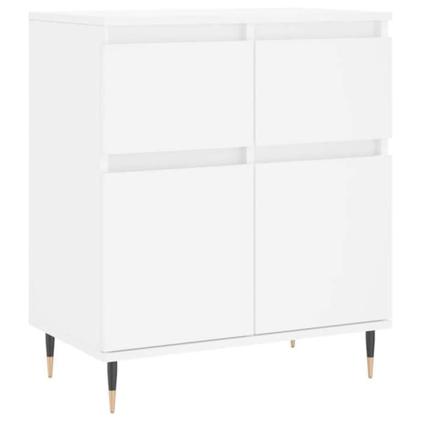 Maison Exclusive - Hvid Buffet 60x35x70 cm Ingeniørtræ