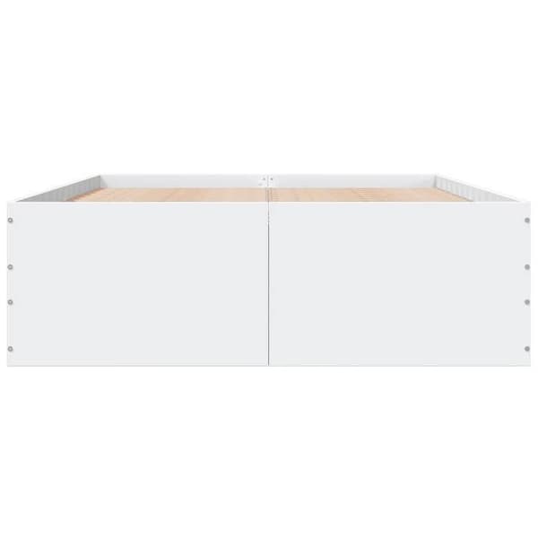 Maison Exclusive - Sängram utan madrass vit 140x200 cm