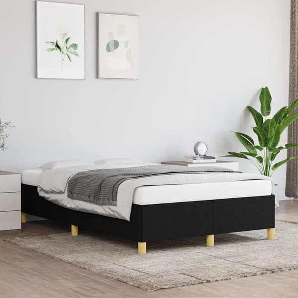 Maison Exclusive - Sengestel uden madras sort 120x190 cm stof