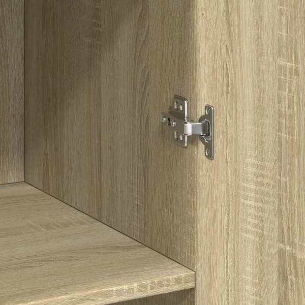 Maison Exclusive - Buffé hög ek sonoma 70x42,5x185 cm ingenjörsträ