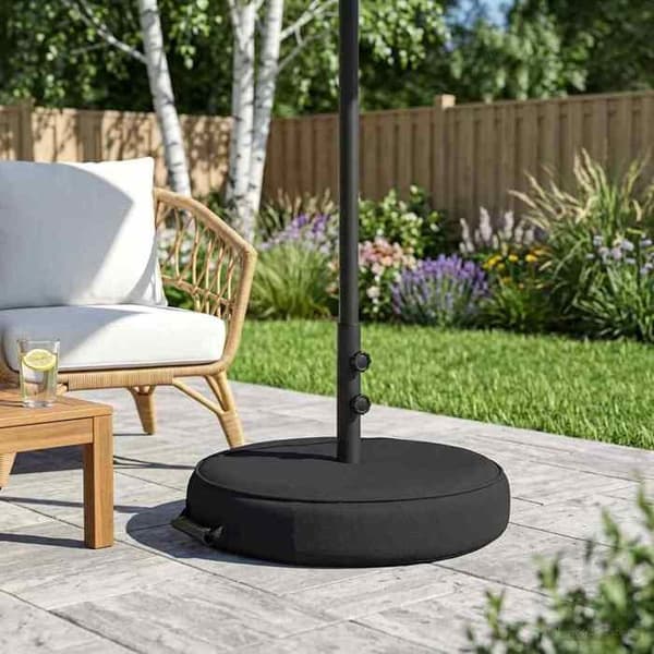 Maison Exclusive - Base til parasol til terrasse 53 x 53 x 40 cm Sort Stål