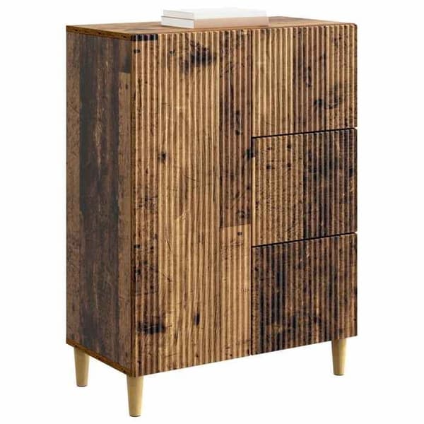 Maison Exclusive - Buffé i gammalt trä 66 x 34,5 x 90 cm Ingenjörsträ