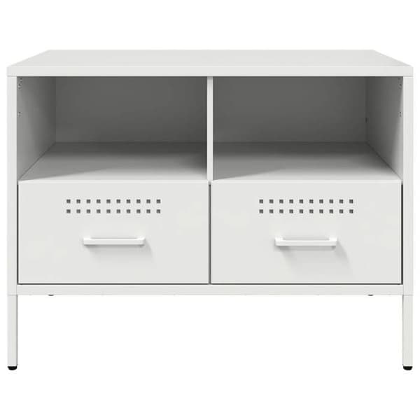 Maison Exclusive - Hvid TV-møbel 68x39x50,5 cm stål Vit