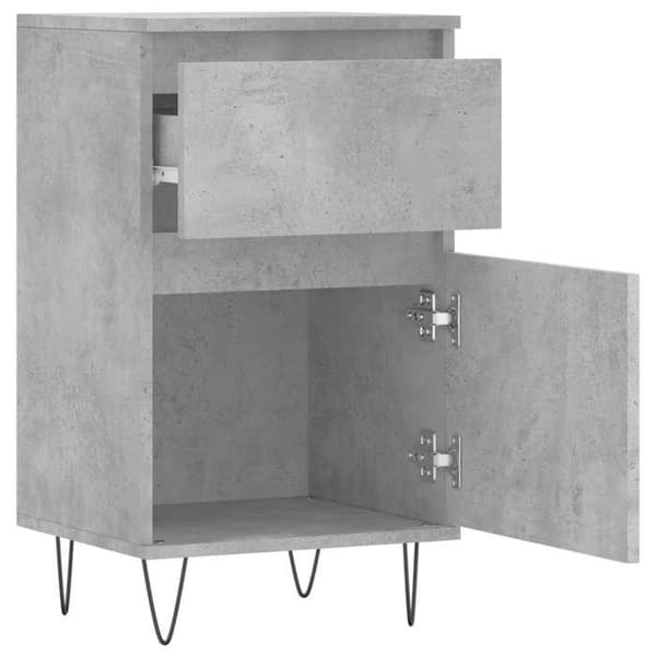 Maison Exclusive - Buffet grå beton 40x35x70 cm ingeniørtræ