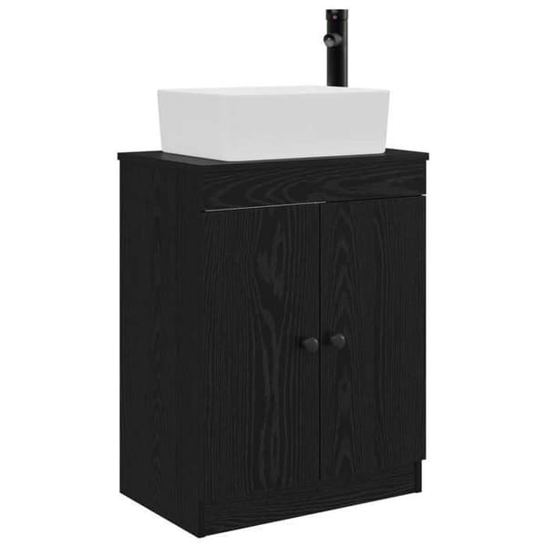 Maison Exclusive - Badeværelsesmøbel med sort vask 54 x 35 x 83 cm