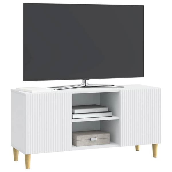 Maison Exclusive - TV-möbel Vit 102 x 34,5 x 50 cm Ingenjörsträ