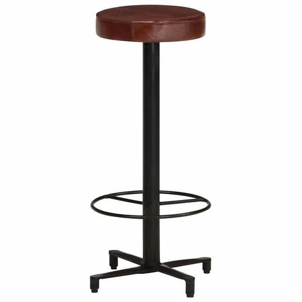 Maison Exclusive - Barstolar set om 2 76 cm äkta läder