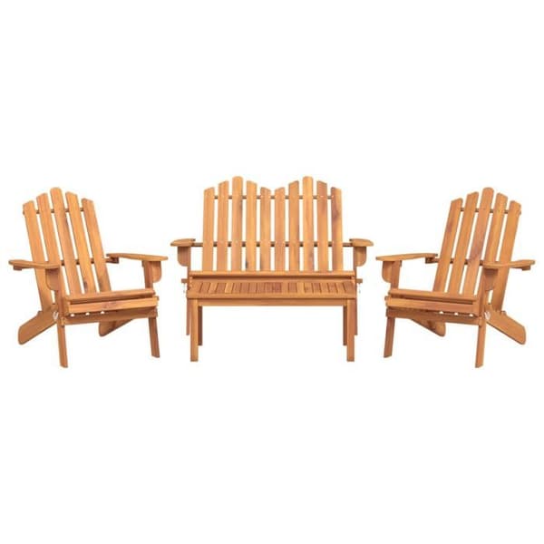 Maison Exclusive - Adirondack havemøbel sæt 4 dele i solid akacietræ
